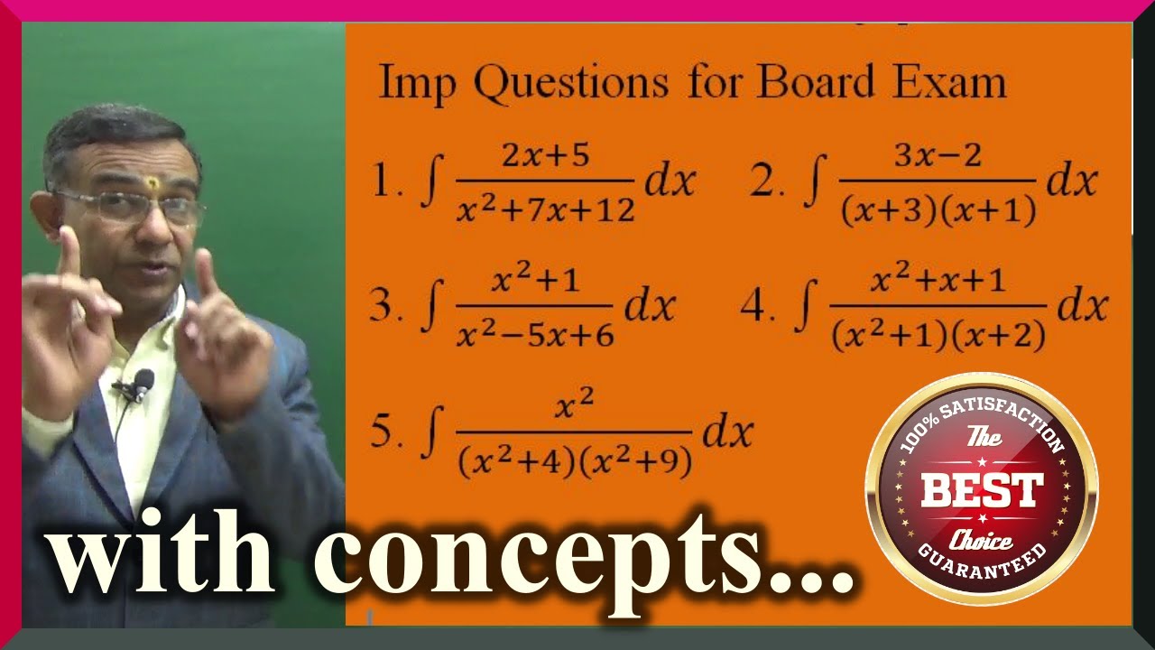 Integration Using Partial fraction Class 12 maths