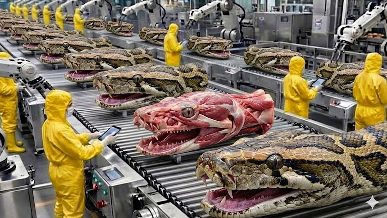 The Real Python Farming Process for Meat and Skin: Inside The Largest Modern Python Factory