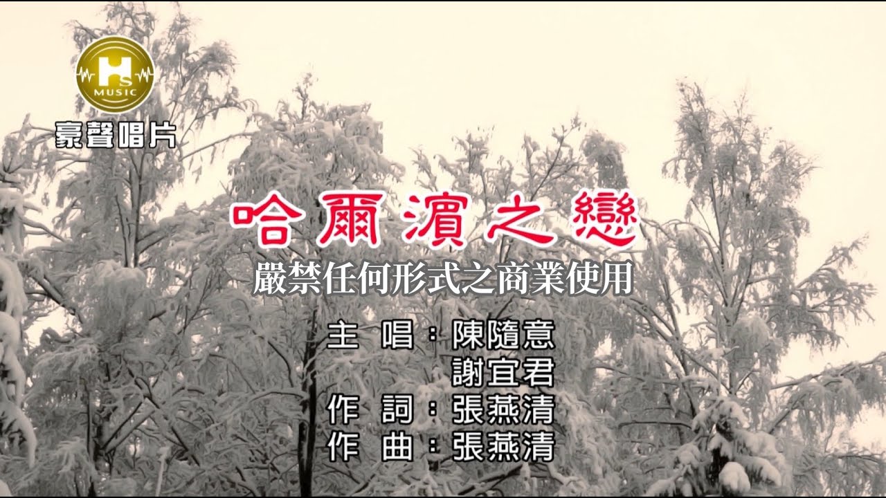 陳隨意 vs 謝宜君 - 哈爾濱之戀【KTV導唱字幕】1080p HD