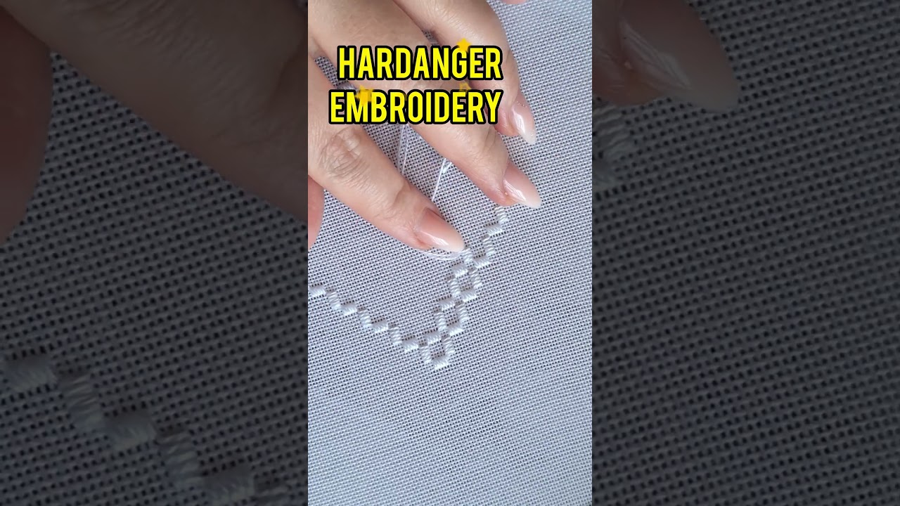 Hardanger embroidery techniques tutorial 