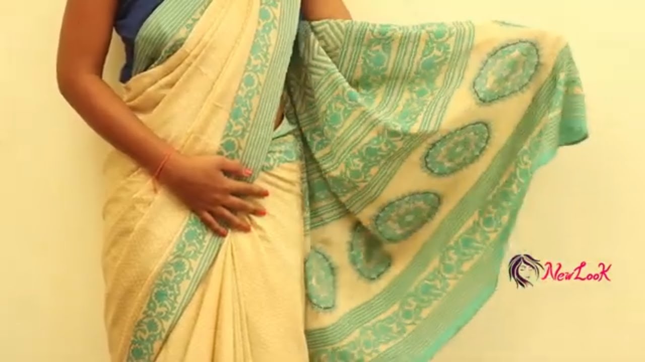 How to wear silk saree in modern style | Saree Draping Videos ~ Newlook