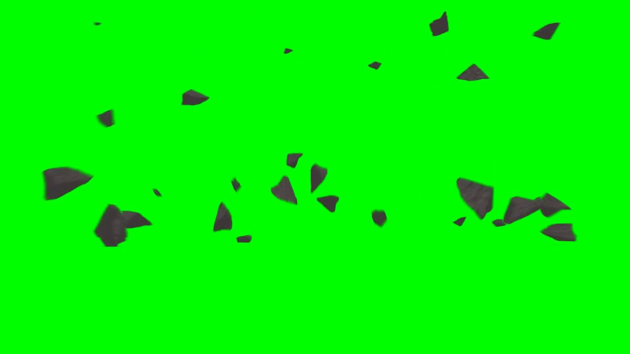 PEDRAS SE QUEBRANDO - efeito simples - Chroma Key (Banana dancing)