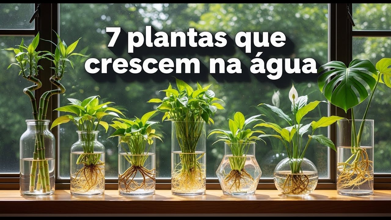 7 plantas que crescem na agua e sombra