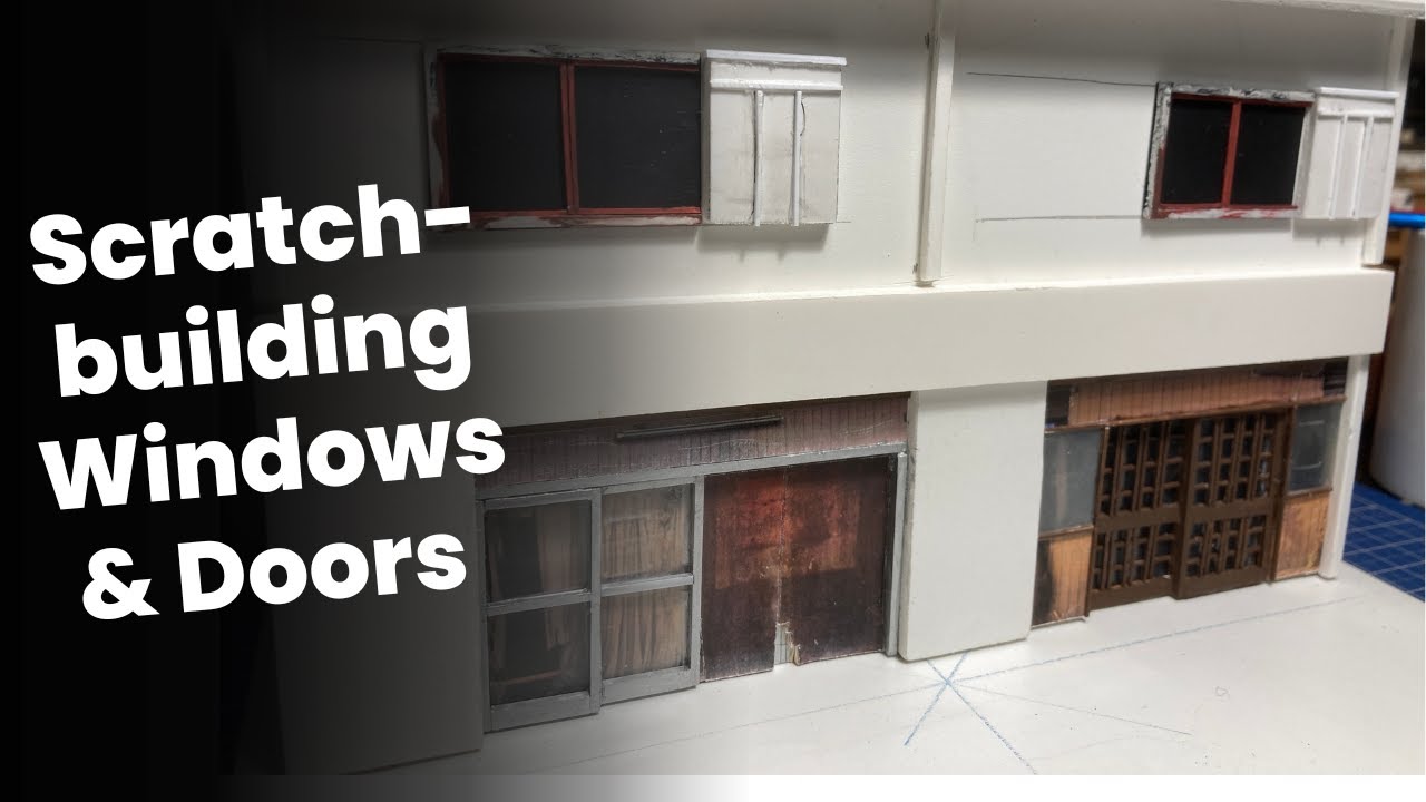 How to Scratch-build Doors and Windows from Styrene | Abandoned Japanese Building Diorama