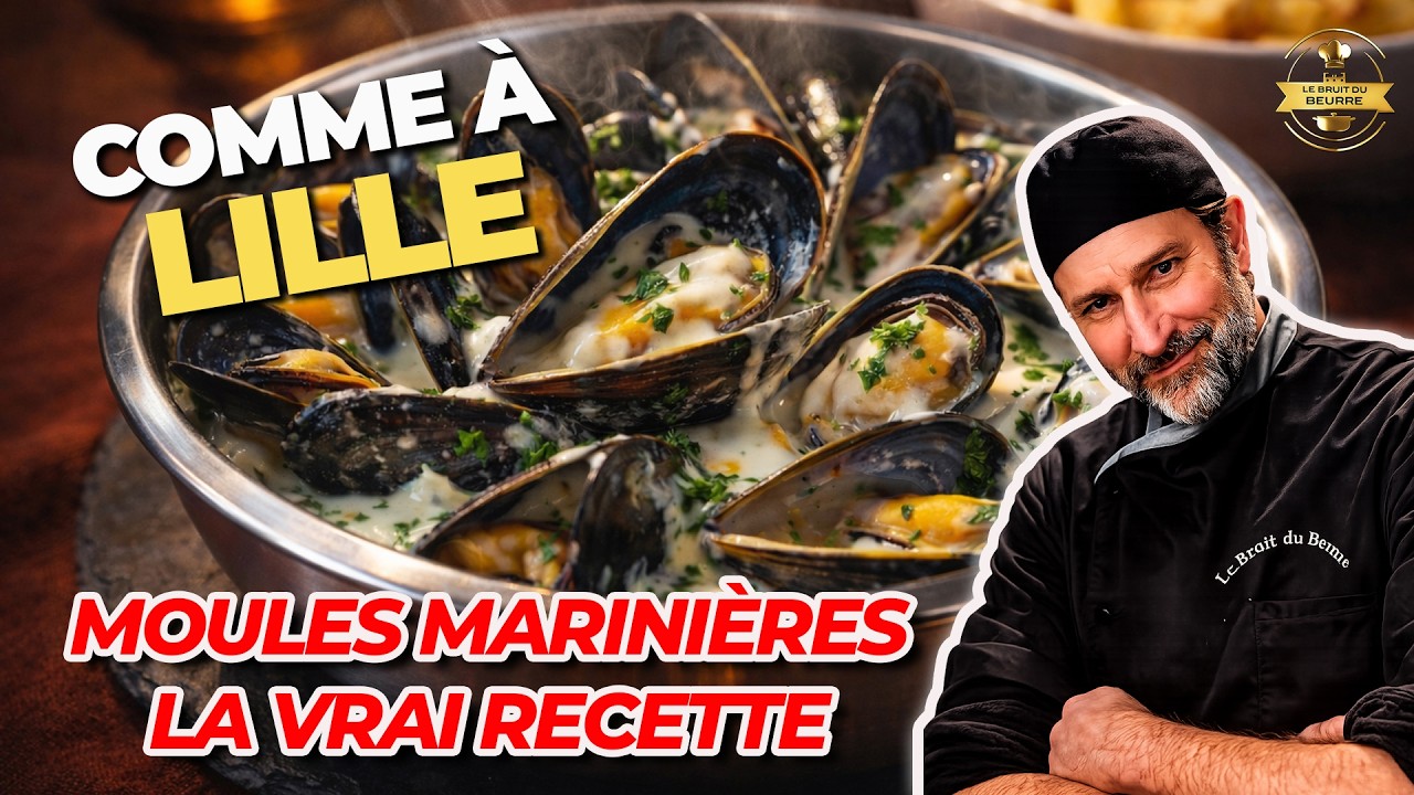 Moules marinières à la crème, la recette du Nord