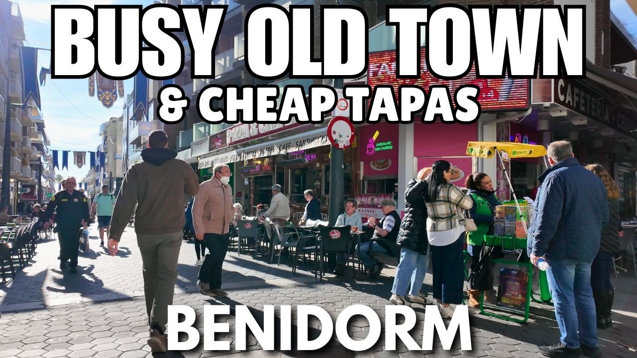 Benidorm: Busy Old Town, Shoppings Streets & HIDDEN Tapas Bars! 😲🍷