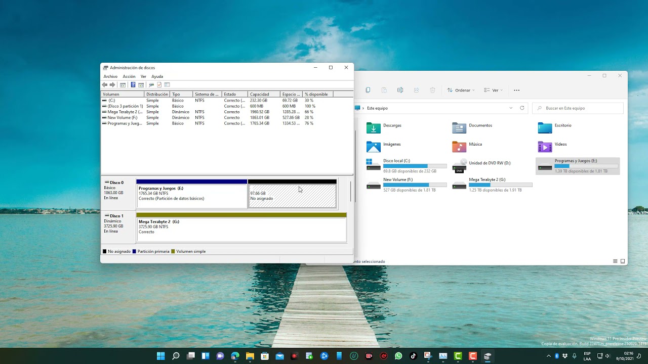 Crear particiones de disco duro en Windows 11 manera simple