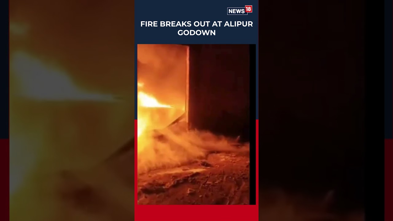 Delhi: Blaze Engulfs Cardboard Godown in Alipur, Firefighters Rush In | N18S