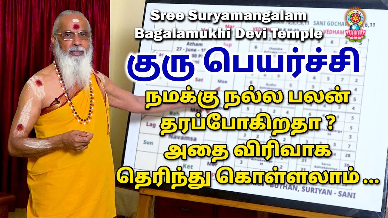 குரு பெயர்ச்சி நமக்கு நல்ல பலன் தரப்போகிறதா? அதை விரிவாக தெரிந்து கொள்ளலாம்......