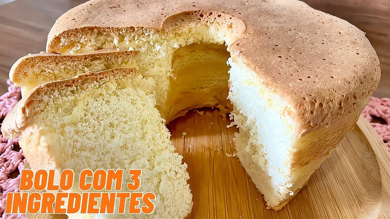 ESSE BOLO DE MAIZENA COM 3 INGREDIENTES FICA INCRIVELMENTE LEVE
