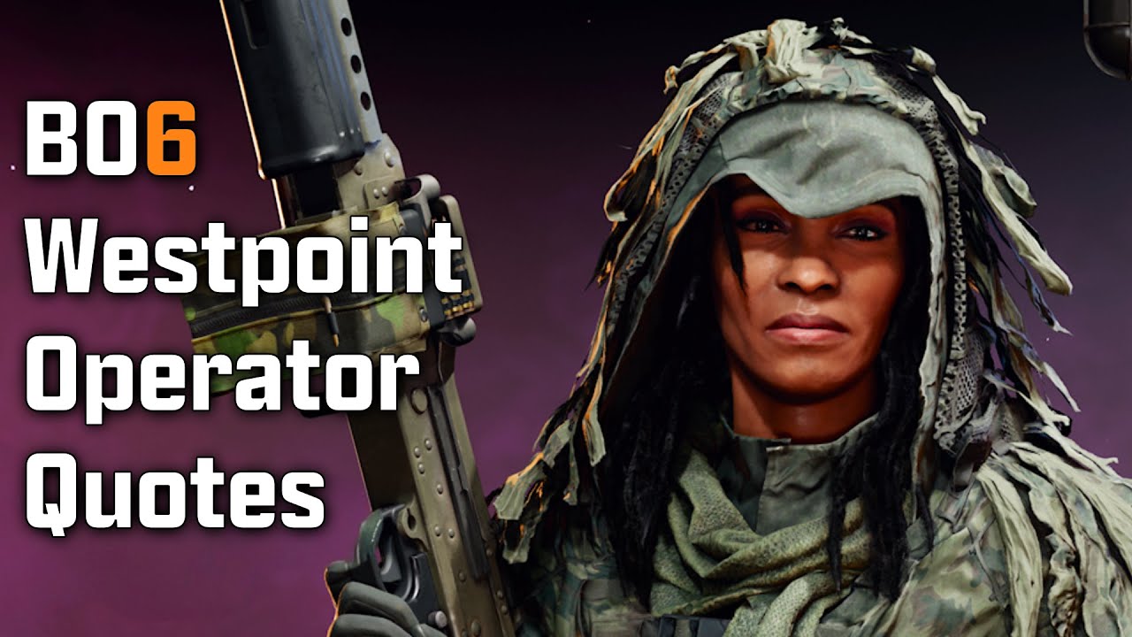 Black Ops 6 Zombies - Westpoint Operator Quotes