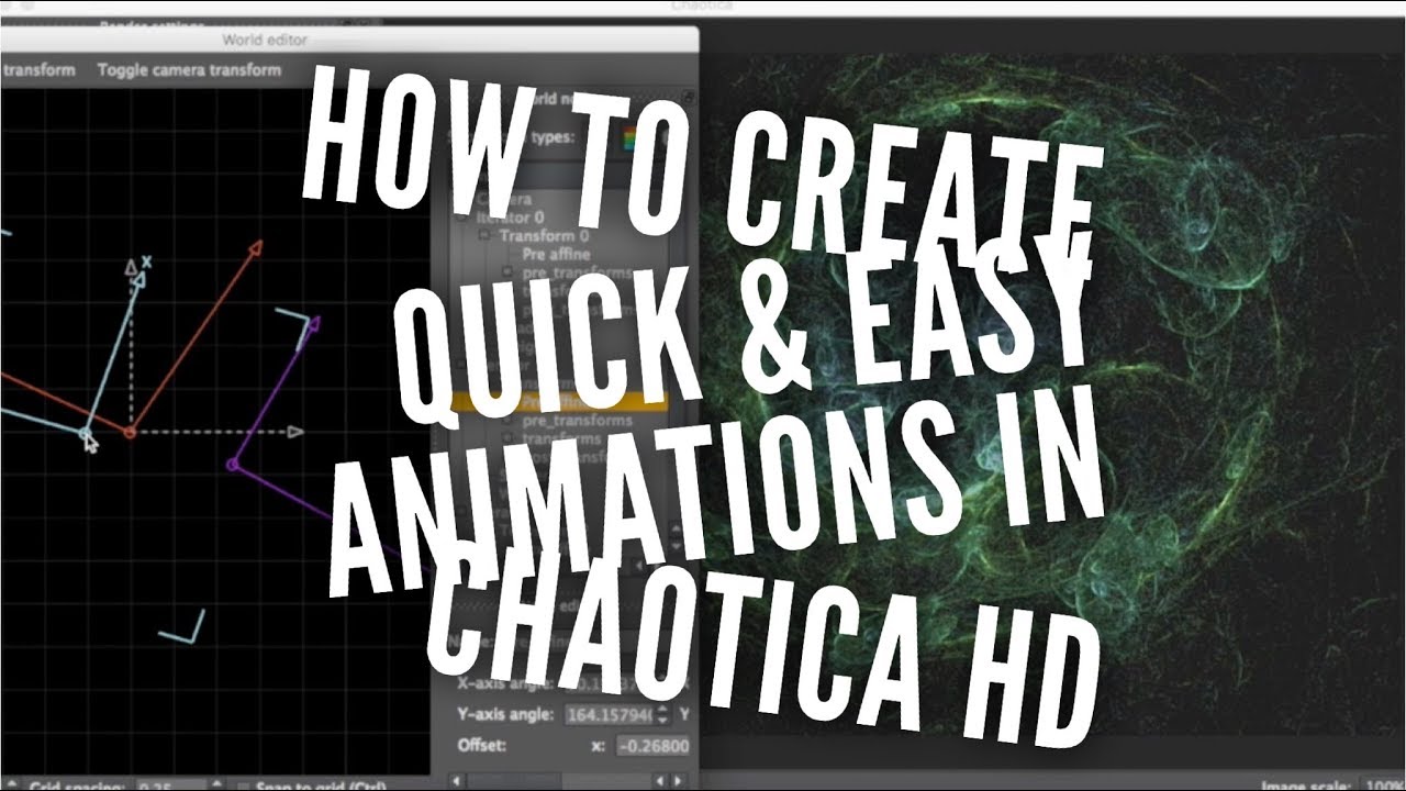 How to create quick and easy animations in Chaotica HD