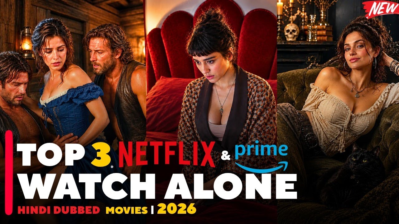 Top 3 Watch Alone Movies on Netflix & Prime Video | Hindi Dubbed Movies 2026