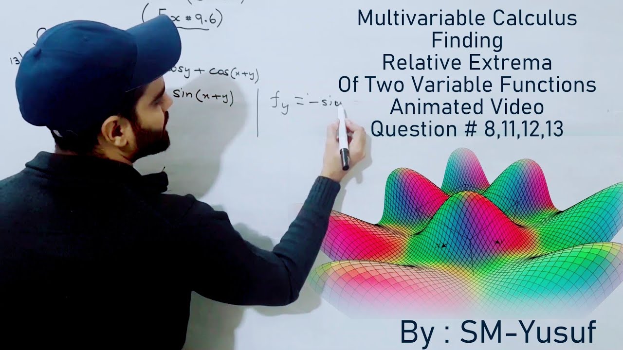 Calc-II || Finding Relative  Extrema || Ex 9.6 ||Question # 8 ,11 ,12 ,13 By : Muhammad Anas Amjad