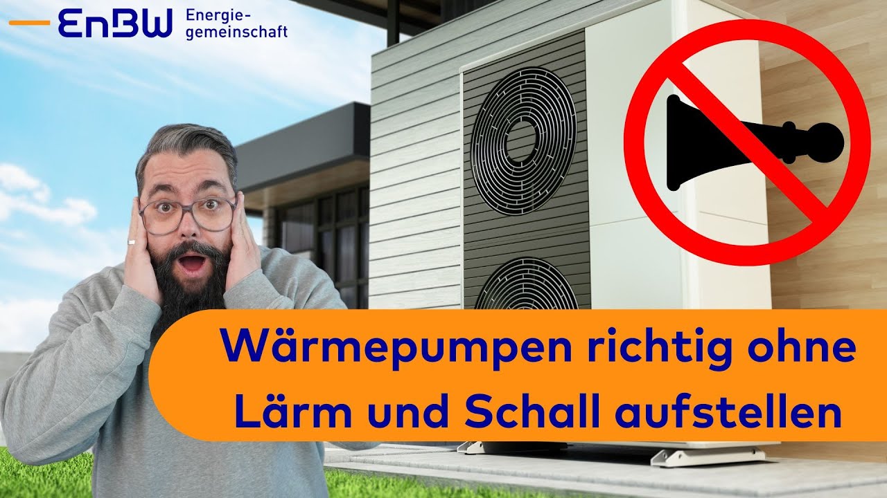 Wärmepumpen richtig ohne Lärm und Schall aufstellen