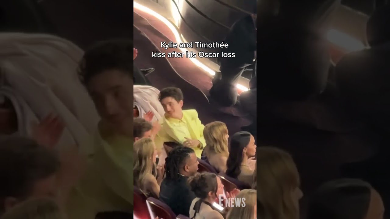 Timothée Chalamet and Kylie Jenner kiss after the Best Actor 