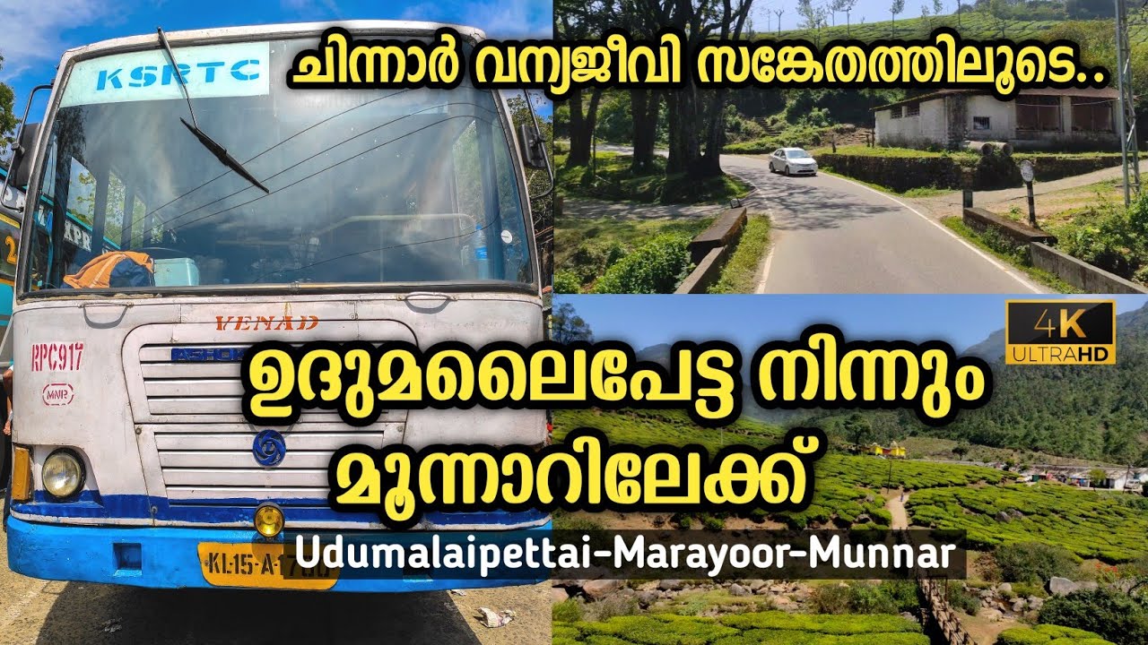 Ksrtc Munnar Trip | Udumalpet To Munnar | Via Marayoor | Most Beautiful Roads #udumalaipet #marayoor