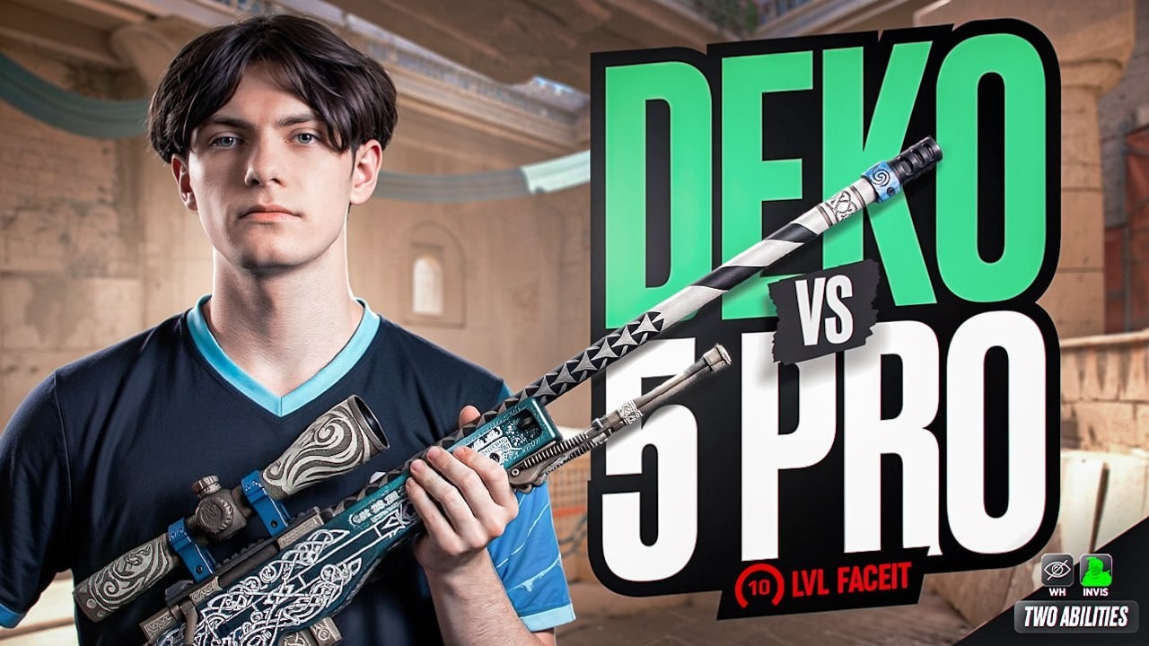 DEKO 1x5  ШОУМАТЧ ПРОТИВ 5 СТРИМЕРОВ С ВХ! | EVELONE, DEKO CS 2  С ЧИТАМИ!  #deko