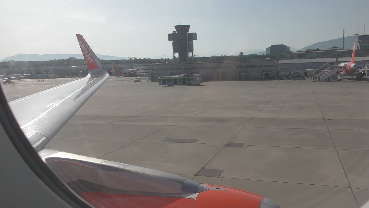 Airbus A320-214 | easyJet Switzerland | HB-JXP | EZS1384 | Landing at Geneva [4K]