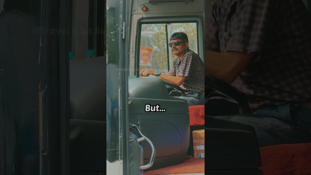 Indian Bus Driver Swag😎 #volvodriving #volvobus #busdriver