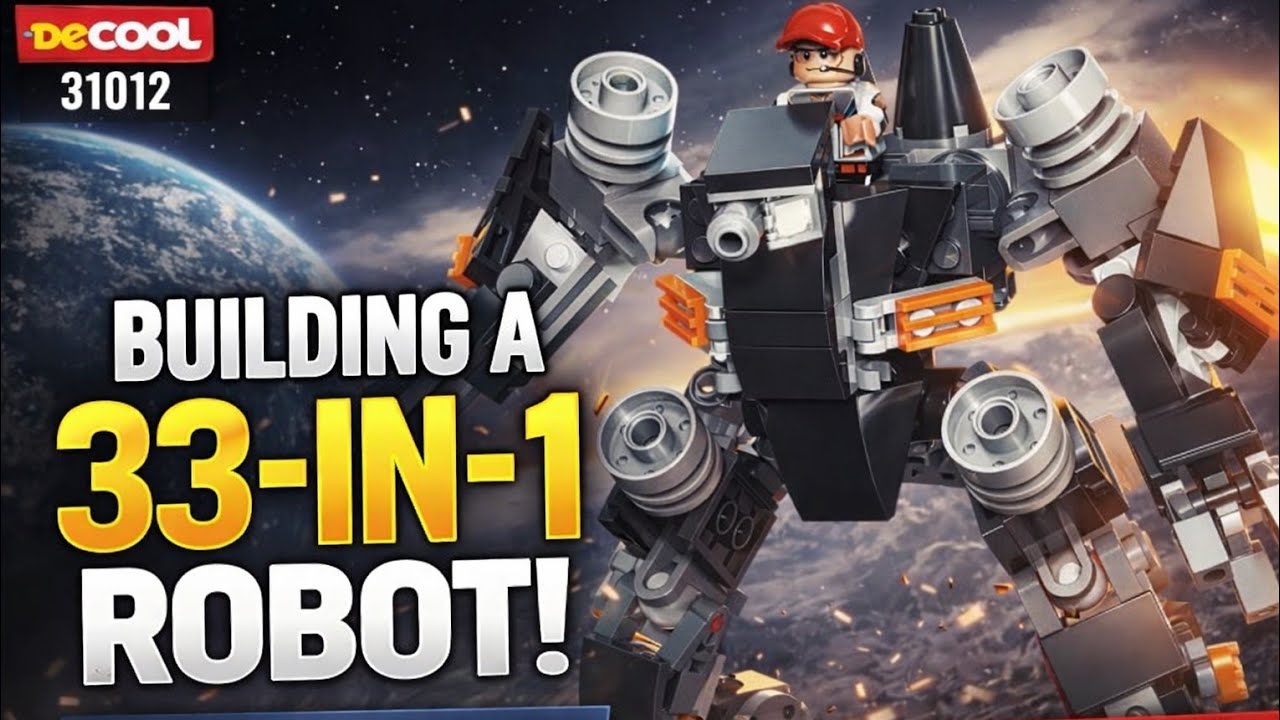 Robot is ready for Fight Robot Power! 🤖 Decool Multificence 31012 Ultimate DIY Build #imalidotcom 