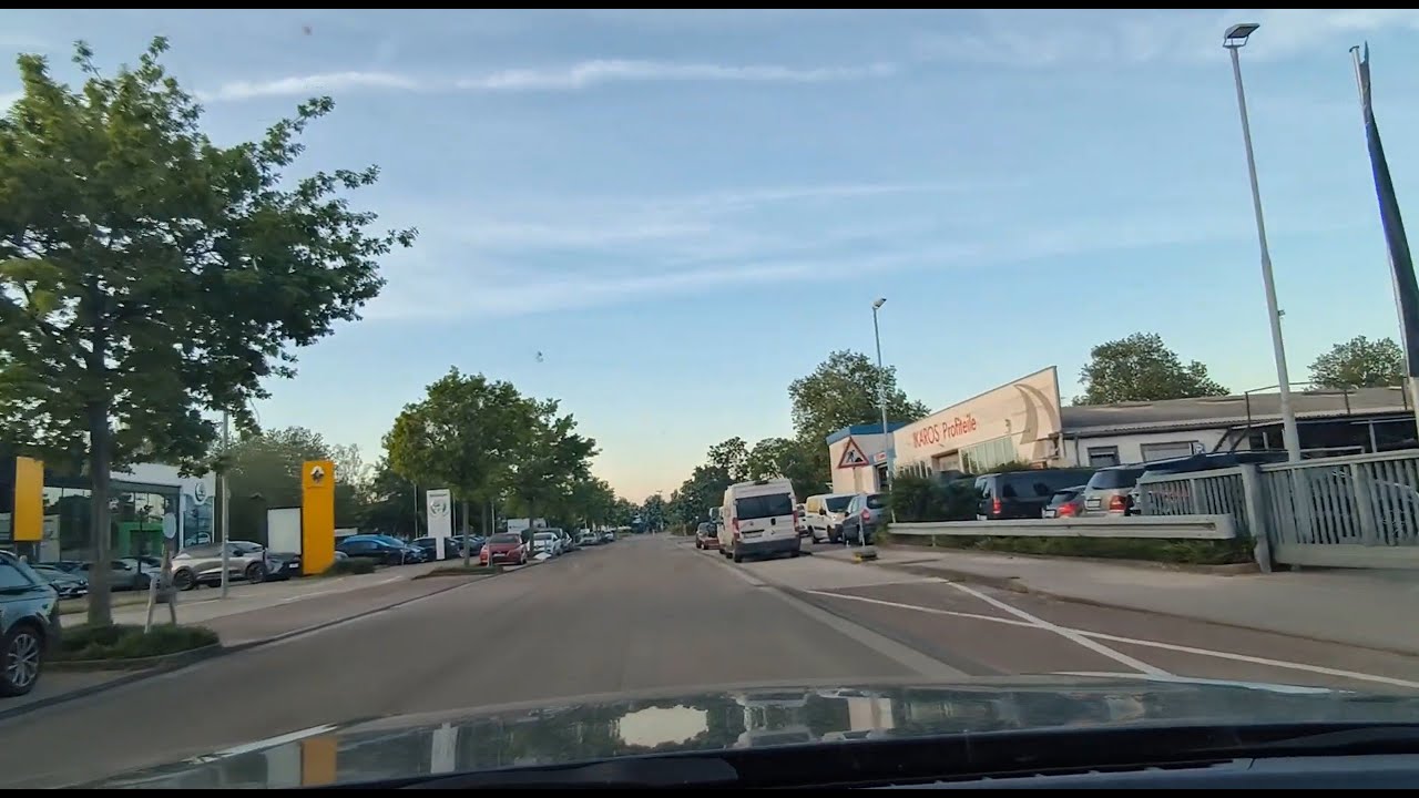 Praktische F&uuml;hrerschein Fahrpr&uuml;fungsroute Bruchsal