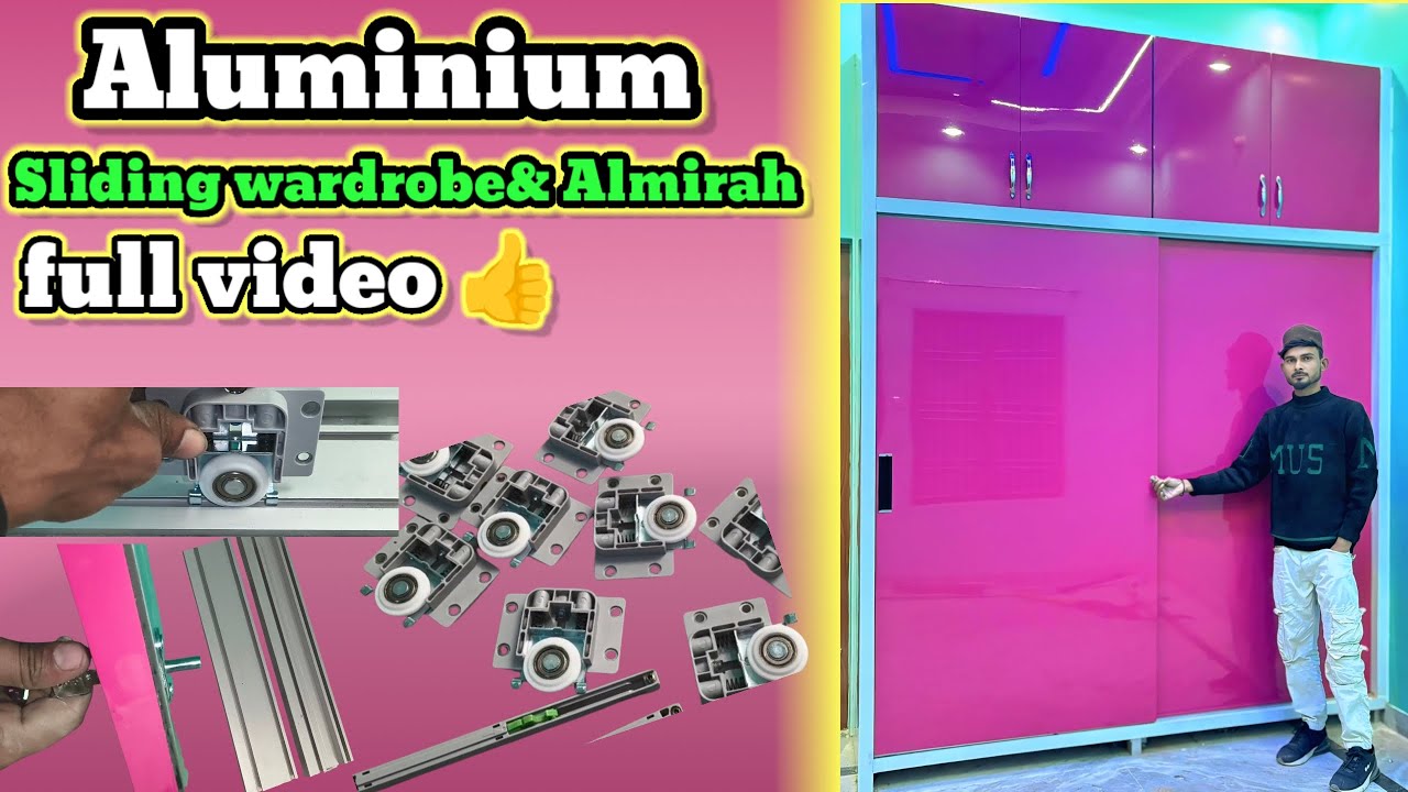 Aluminium sliding wardrobe/aluminium sliding almirah #aluminium wardrobe & almirah #vairl sliding 