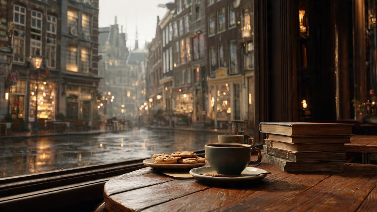 This Rainy Café Jazz Will Calm Your Mind in Minutes ☕ Slow Jazz for Anxiety, Focus & Sleep