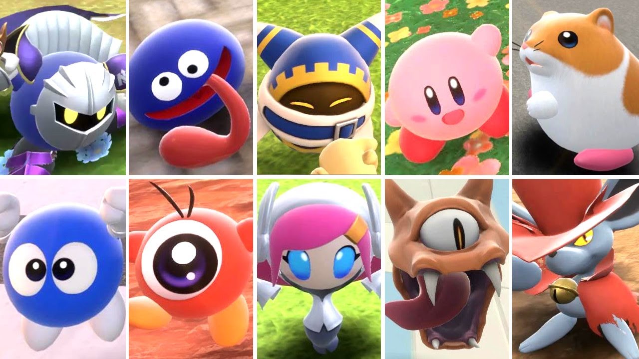 Kirby Air Riders - All Character Entrance Animations (City Trial)
