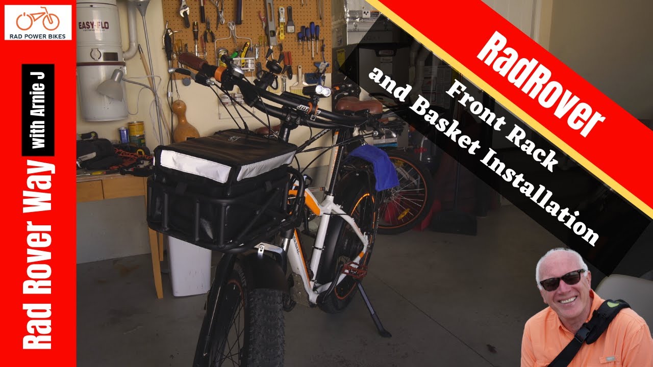 Radrover Front Rack and Basket Installation