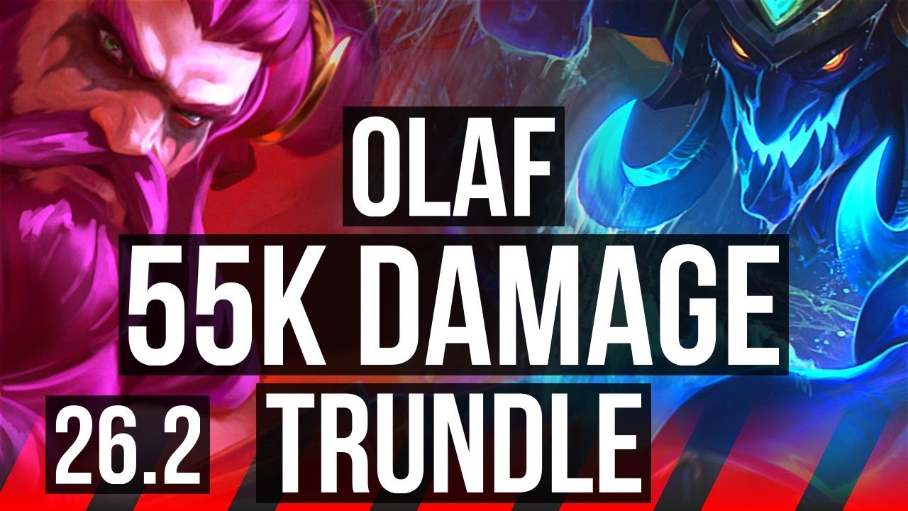 OLAF vs TRUNDLE (TOP) | 55K damage | EUW Master | 26.2