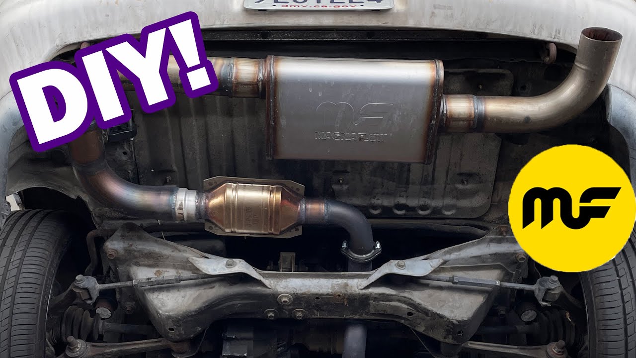 Building a Custom Exhaust for my MR2 SW20! Magnaflow!