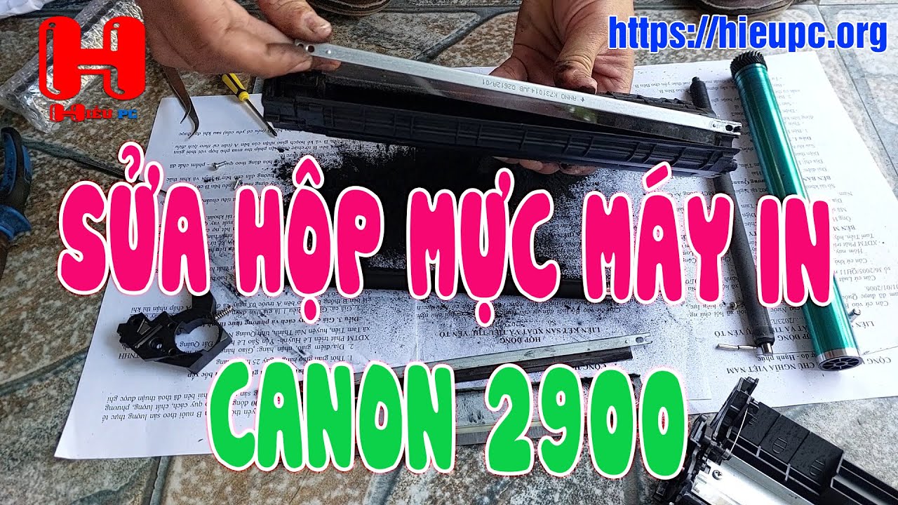 In bị đen một phần trang giấy lỗi hộp mực máy in canon 2900 - hieupc.org