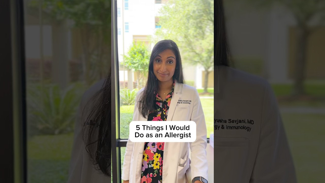 5 things I would do as an allergist (who also has allergies!)🤧