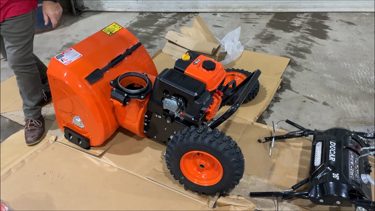 Assemblage de la souffleuse &agrave; neige Ducar DUESB726 (VERSION FRAN&Ccedil;AISE)