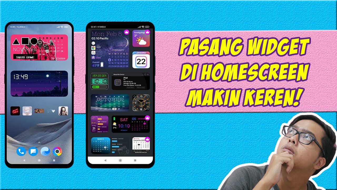 Cara Menambah Widget IOS 14 Di Android! Layar Utama Jadi Keren!