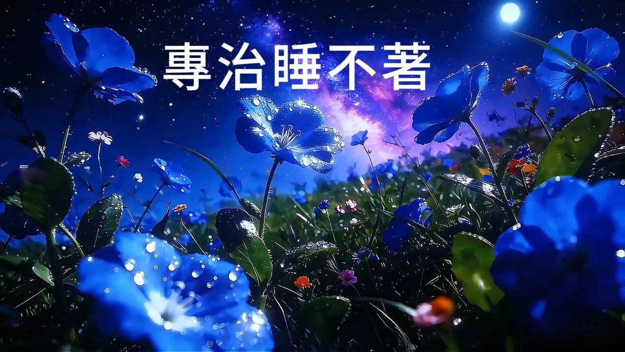 🌙月夜藍花海｜專治睡不著✨ 5 分鐘沉入溫柔夢鄉,睡眠音樂,修復音樂,睡覺音樂,睡眠修復,睡覺, 助眠音樂,秒睡音樂,睡覺輕音樂,修復✨Sleep Music💤睡眠リカバリー,やさしい音楽🎶