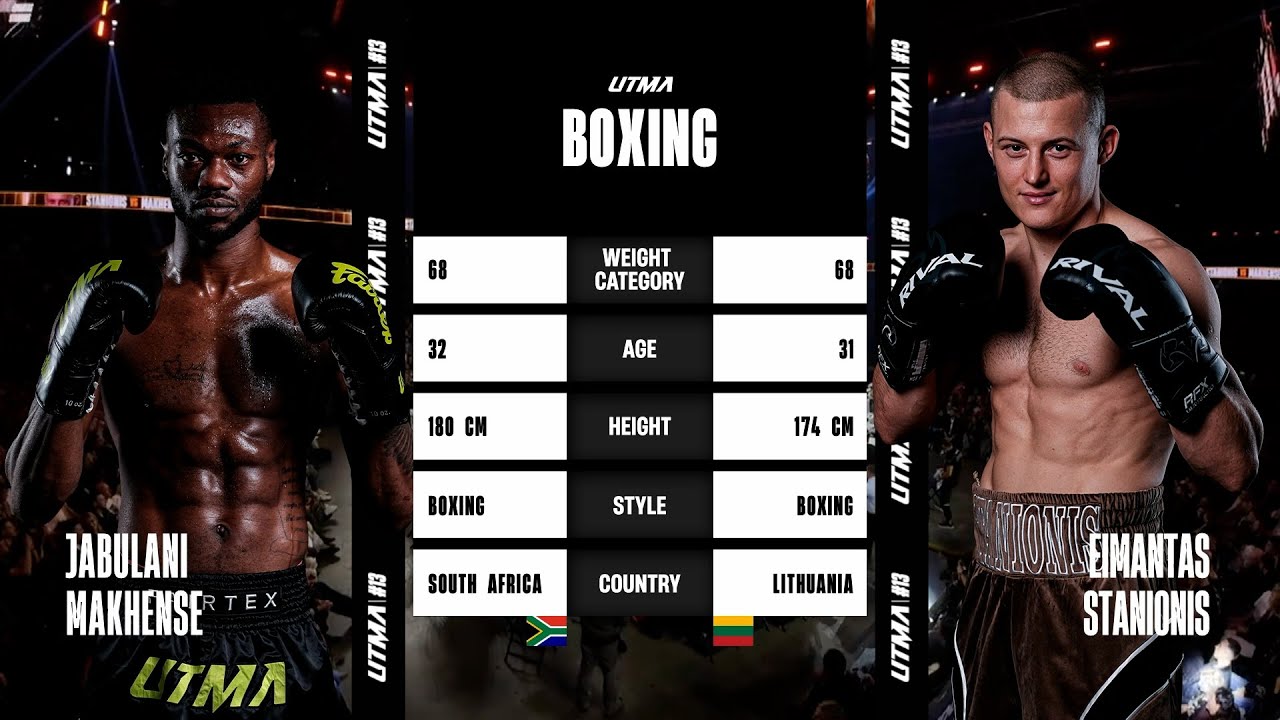 EIMANTAS STANIONIS vs JABULANI MAKHENSE | FULL FIGHT | UTMA 13
