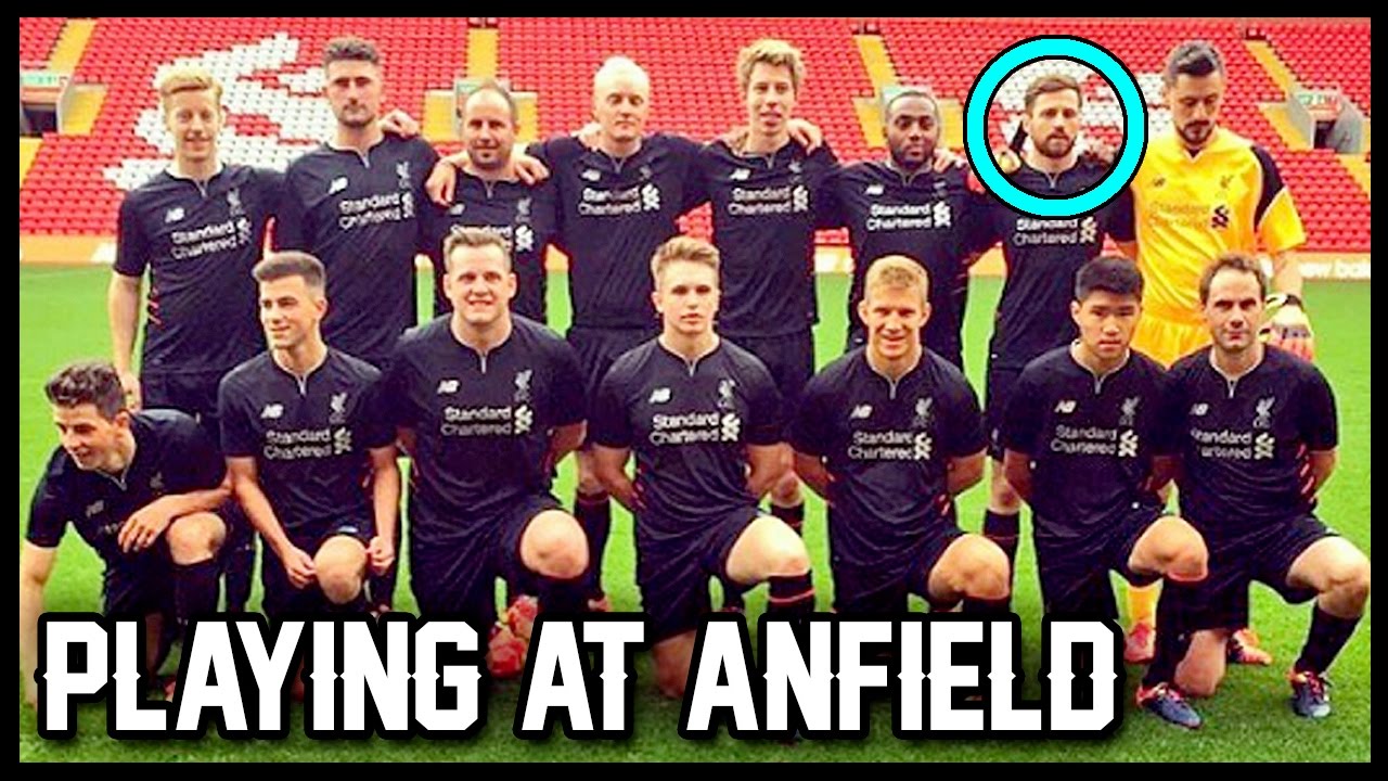 PLAYING AT ANFIELD!