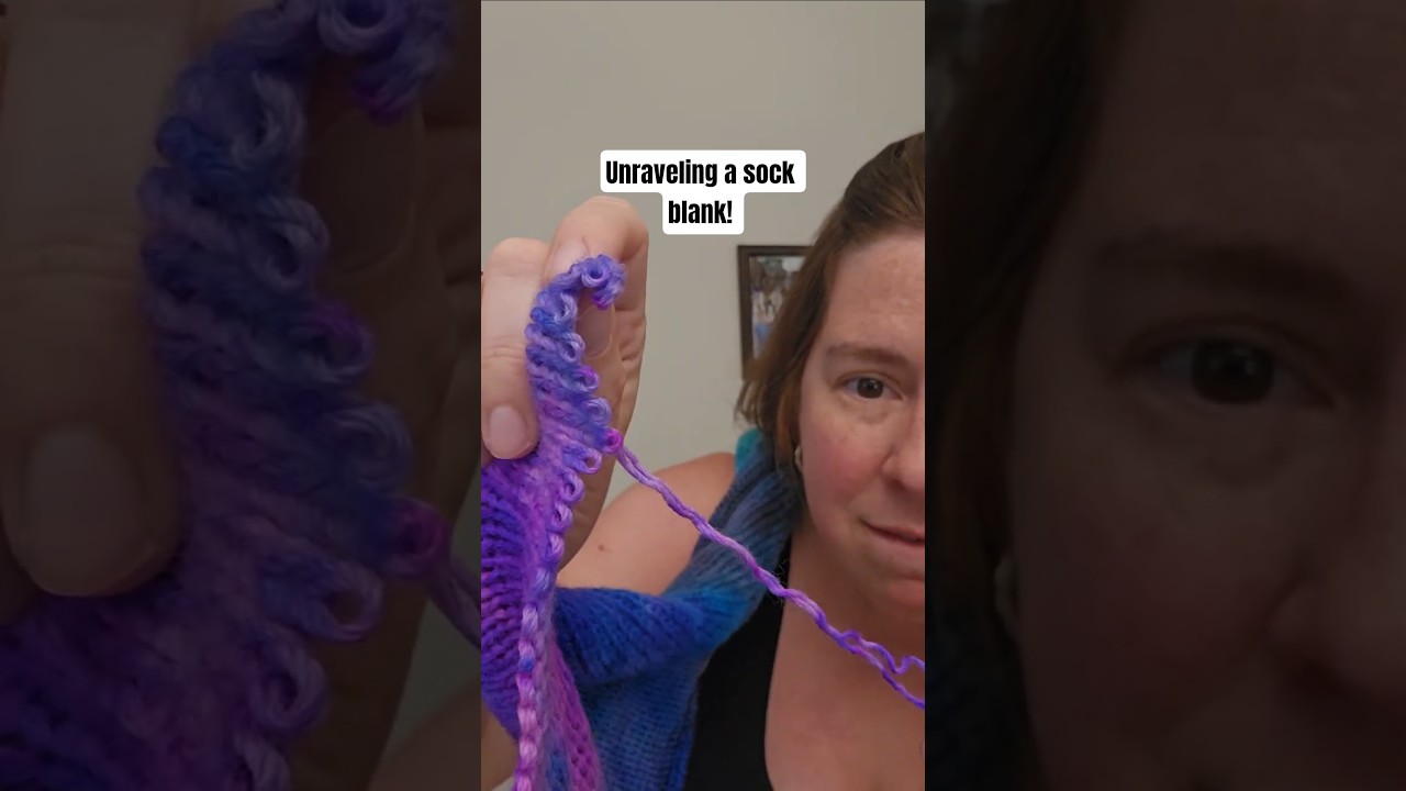 Unravelling a Double Stranded Sock Blank by Hand - Matched Pair of Hand Dyed Gradeint Yarn!