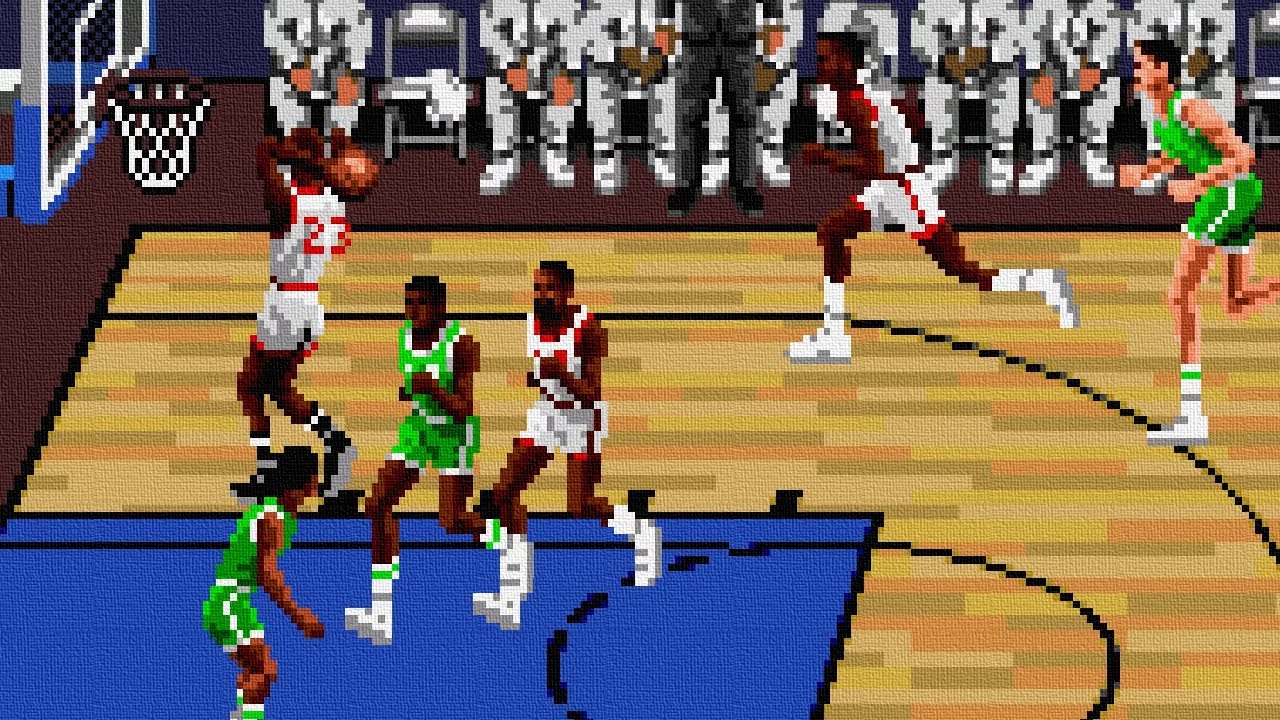 Michael Jordan in Lakers vs Celtics on the Genesis