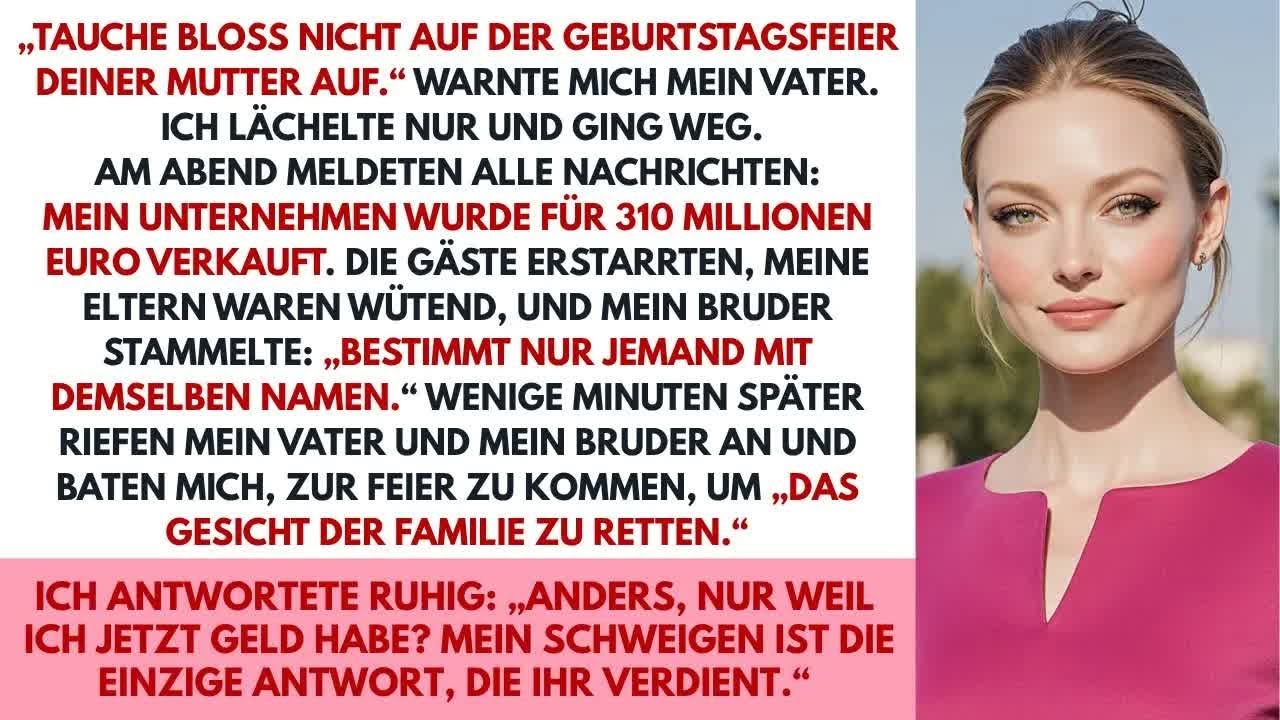 Ich sollte schweigen? Mein Erfolg beim Geburtstag schockte die ganze Familie! 🤐💎