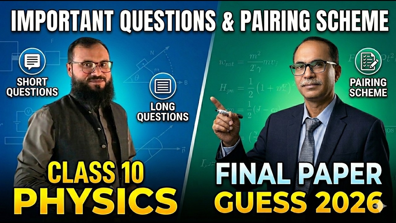 Class 10 Physics Guess Paper 2026: Most Important Short & Long Questions