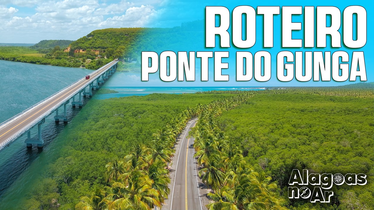 Roteiro | Ponte do Gunga - Lagoa do Roteiro | Alagoas no Ar | 4K Ultra HD