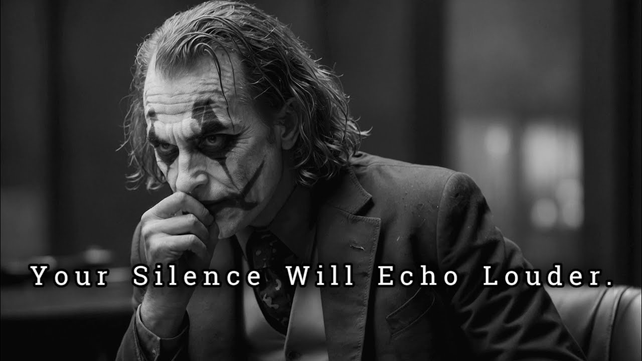 Your Silence Will Echo Louder Than There Words, and They Won’t Be Able to Overlook It