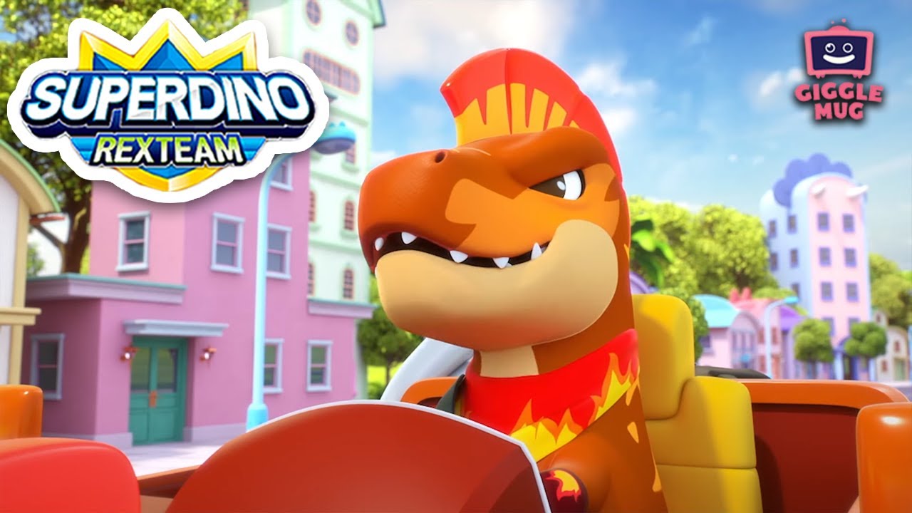 Bikers Of Koong Koong Town | Super Dino (14-Minute Cartoon for Kids!)