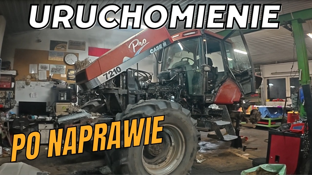 Pierwsze uruchomienie po naprawie skrzyni biegów i silnika. Magnum 7210 Pro.