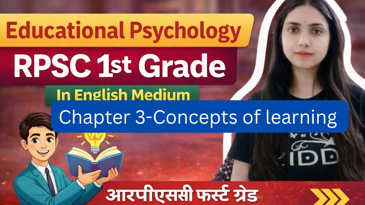 Day 16.Chapter 3-Concepts of learning.Thorndike trial and error theory of learning.