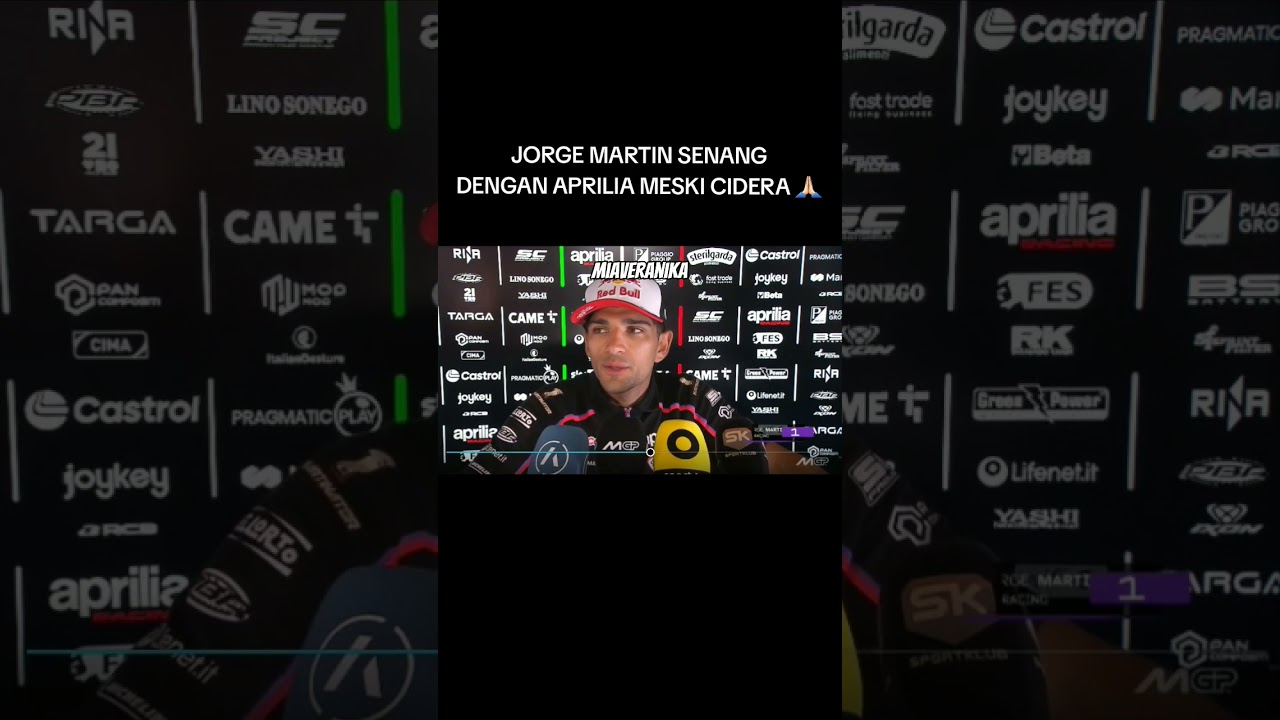 JORGE MARTIN SENANG DENGAN APRILIA MESKI CIDERA 🙏🏻 