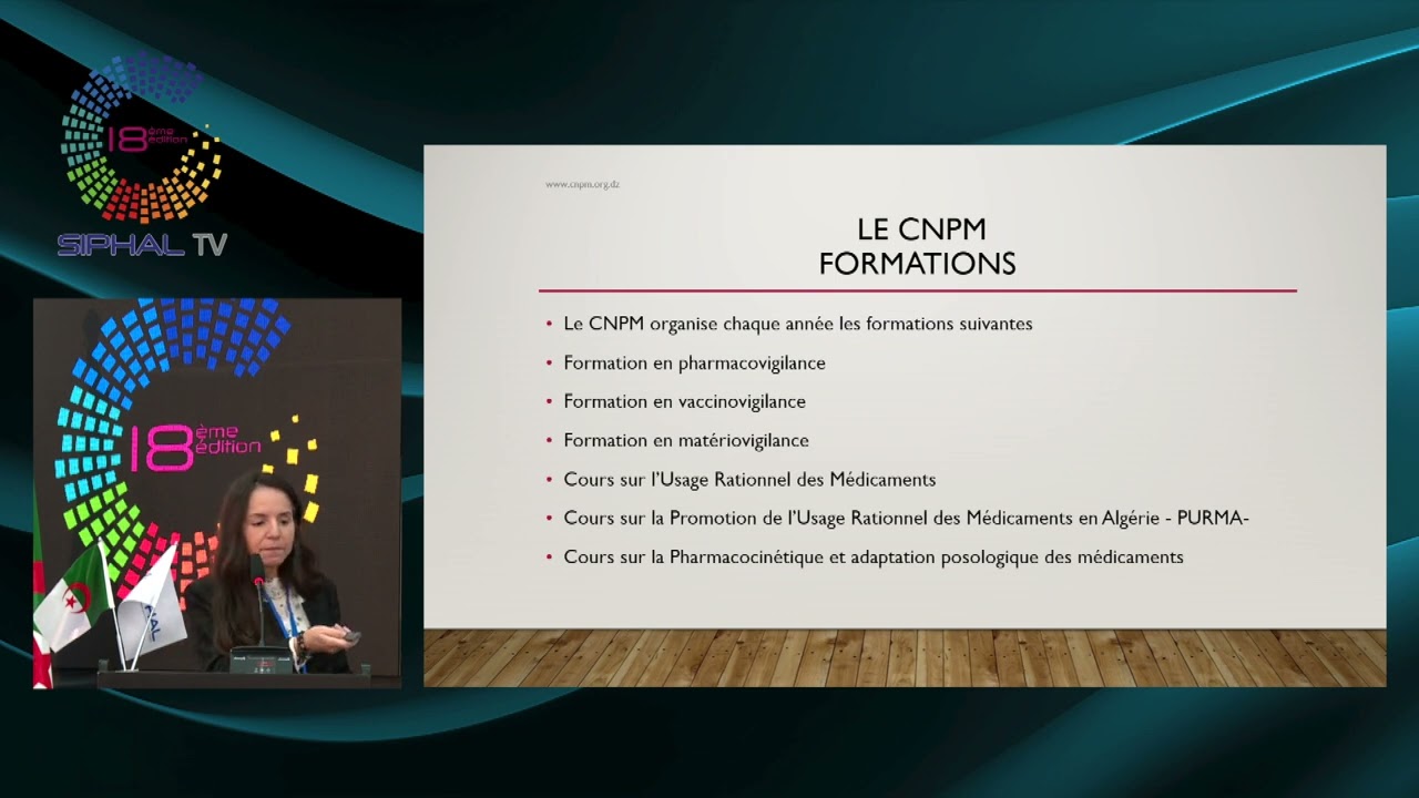 SIPHAL 2024 : La pharmacovigilance en Algérie / Dr DJAFRI, SAIDAL